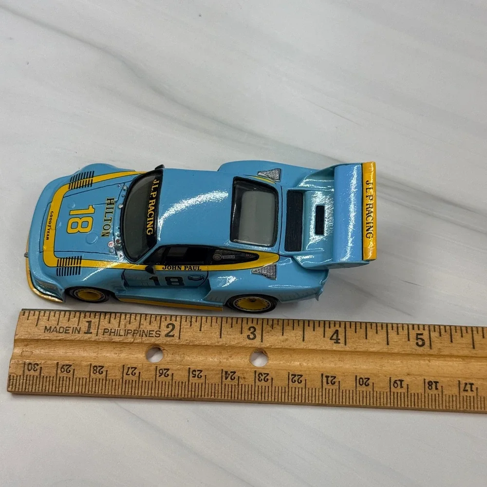 Record Porsche 935 Turbo 1/43 Scale JLP Racing John Paul Blue Yellow Resin